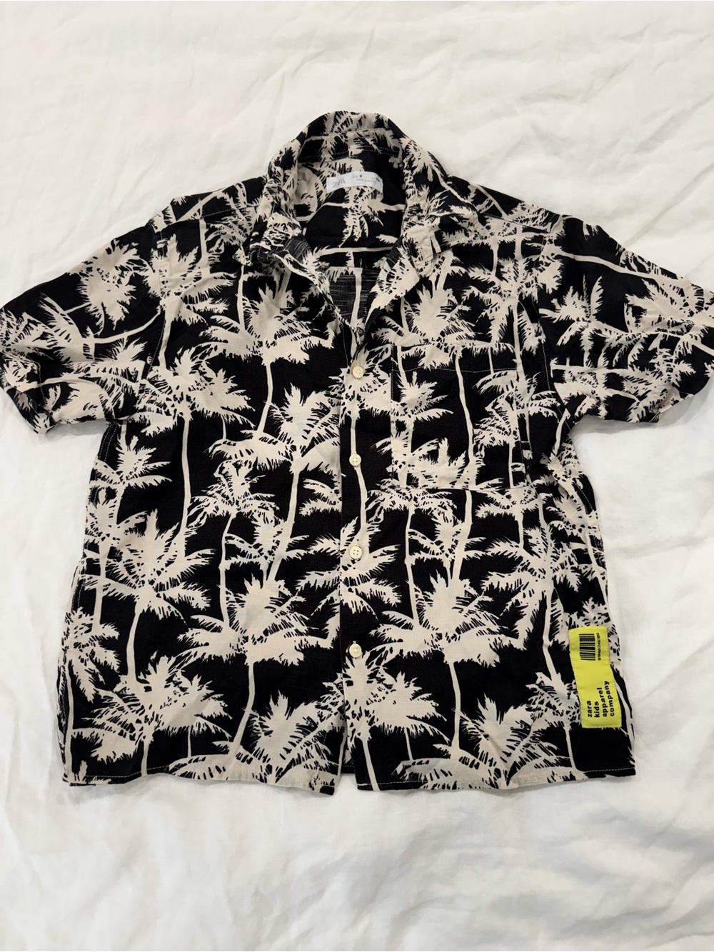 Zara boys’ button down shirt, palm print